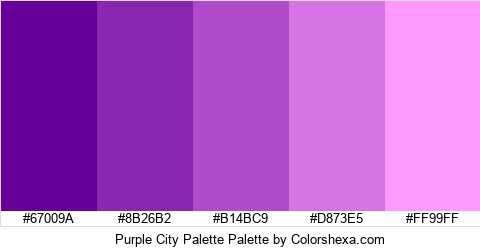Purple City Palette Colors Logo