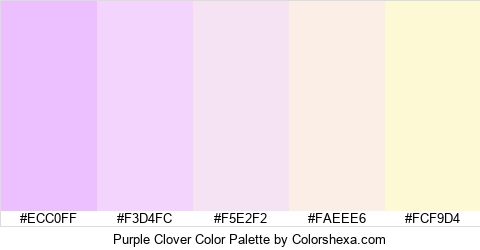 Purple Clover Color Colors Logo