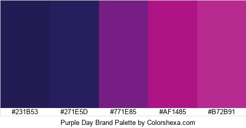 Purple Day Brand Colors Logo