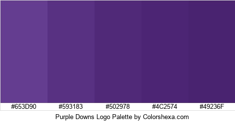Purple Downs Logo Colors Logo