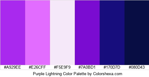 Purple Lightning Color Colors Logo