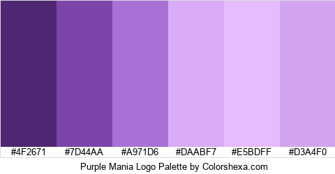 Purple Mania Logo Colors Logo