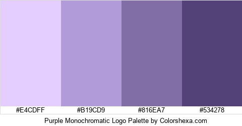 Purple Monochromatic Logo Colors Logo