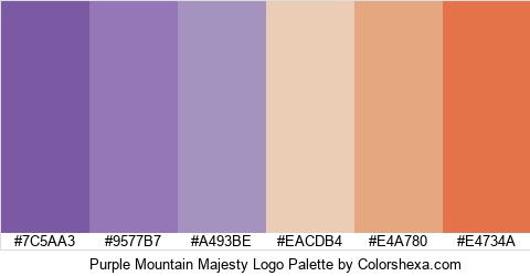 Purple Mountain Majesty Logo Colors Logo