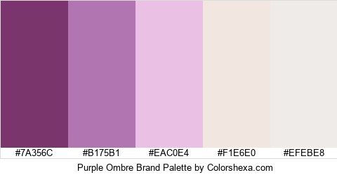 Purple Ombre Brand Colors Logo