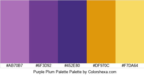 Purple Plum Palette Colors Logo