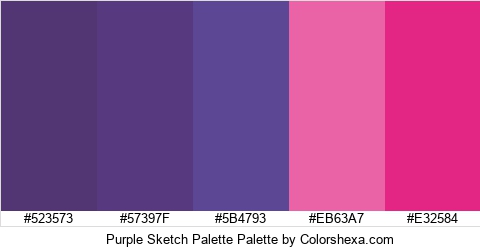 Purple Sketch Palette Colors Logo