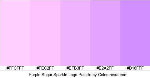 Purple Sugar Sparkle Logo Colors Logo