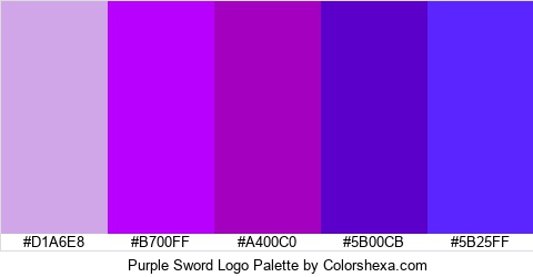 Purple Sword Logo Colors Logo