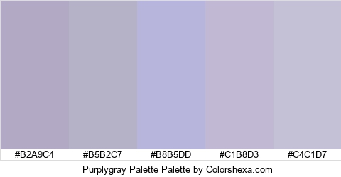 Purplygray Palette Colors Logo