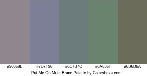 Put Me On Mute Brand Colors Logo