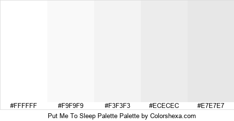 Put Me To Sleep Palette Colors Logo