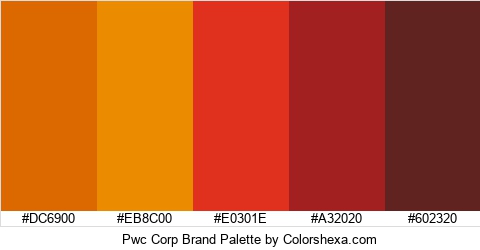 Pwc Corp Brand Colors Logo