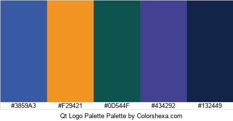 Qt Logo Palette Colors Logo