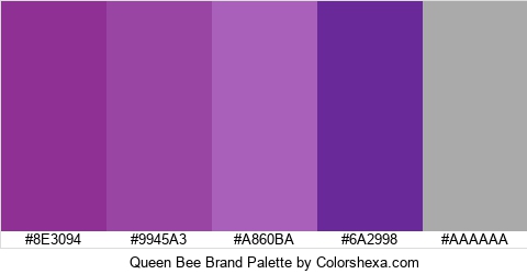 Queen Bee Brand Colors Logo