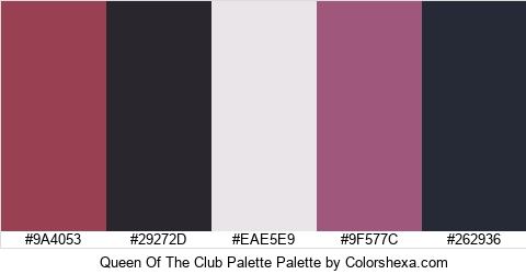Queen Of The Club Palette Colors Logo