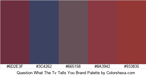 Question What The Tv Tells You Brand Colors Logo