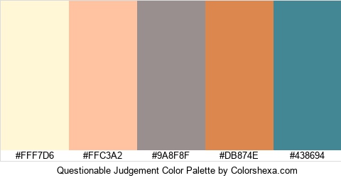 Questionable Judgement Color Colors Logo