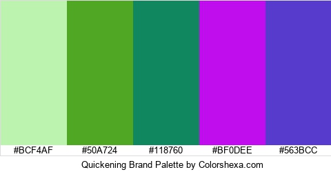 Quickening Brand Colors Logo