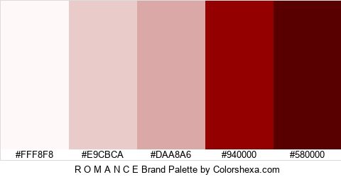R O M A N C E Brand Colors Logo