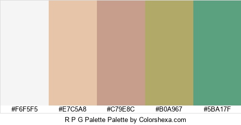 R P G Palette Colors Logo