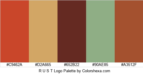 R U S T Logo Colors Logo