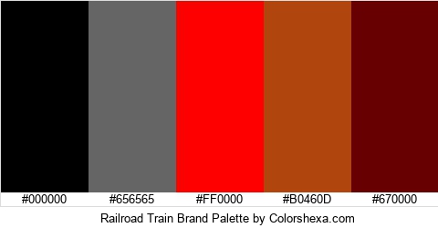 Railroad Train Brand Colors Logo