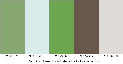 Rain And Trees Logo Colors Logo