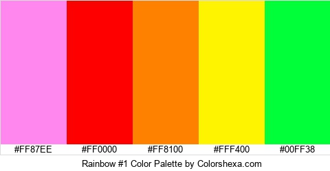 Rainbow #1 Color Colors Logo
