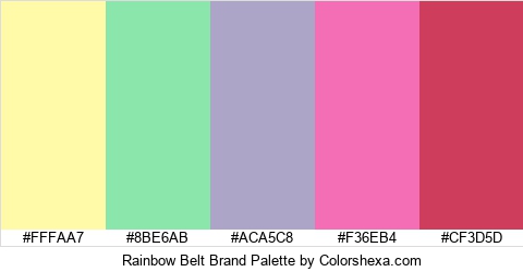 Rainbow Belt Brand Colors Logo