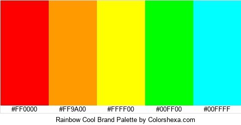Rainbow Cool Brand Colors Logo