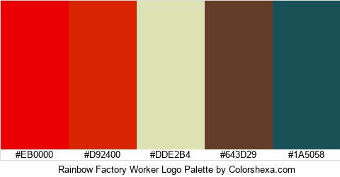 Rainbow Factory Worker Logo Colors Logo