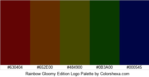 Rainbow Gloomy Edition Logo Colors Logo