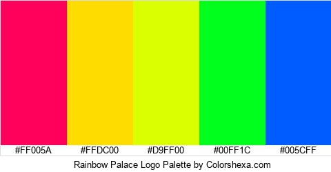 Rainbow Palace Logo Colors Logo