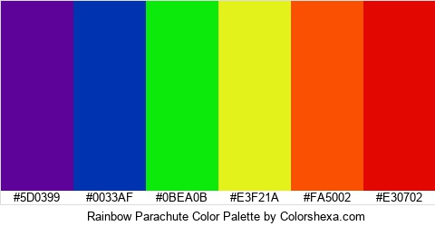 Rainbow Parachute Color Colors Logo
