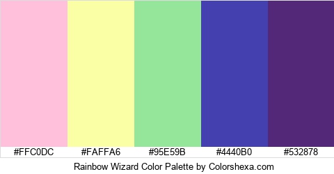 Rainbow Wizard Color Colors Logo