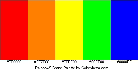 Rainbow5 Brand Colors Logo