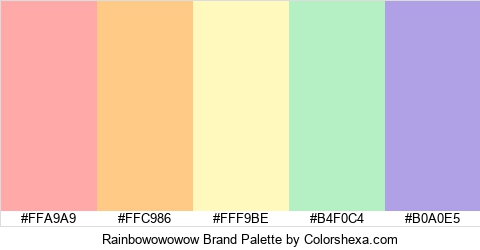 Rainbowowowow Brand Colors Logo