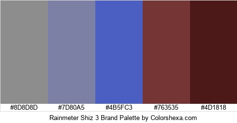 Rainmeter Shiz 3 Brand Colors Logo
