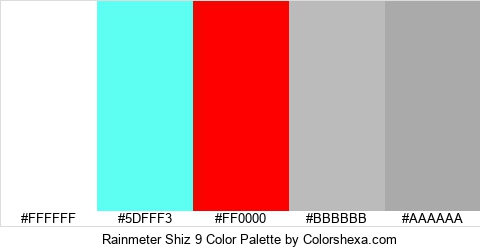 Rainmeter Shiz 9 Color Colors Logo