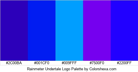Rainmeter Undertale Logo Colors Logo