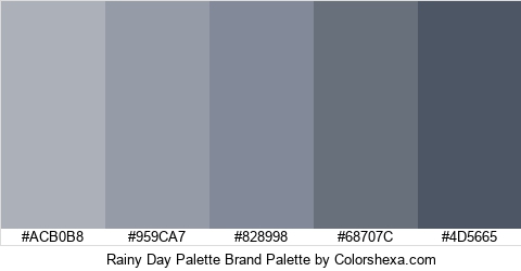 Rainy Day Palette Brand Colors Logo