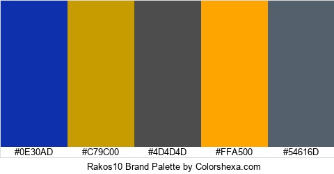 Rakos10 Brand Colors Logo
