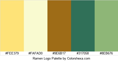 Ramen Logo Colors Logo