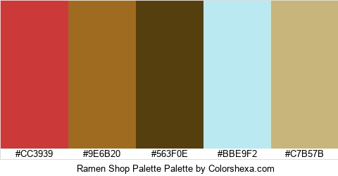 Ramen Shop Palette Colors Logo