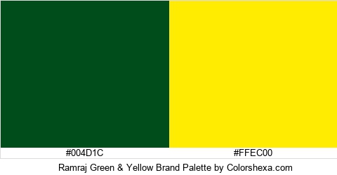 Ramraj Green & Yellow Brand Colors Logo