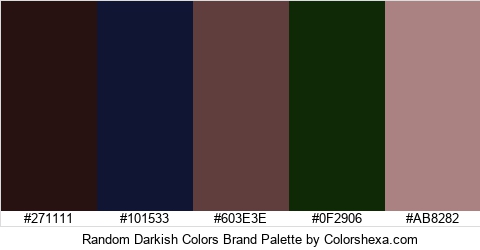 Random Darkish Colors Brand Colors Logo