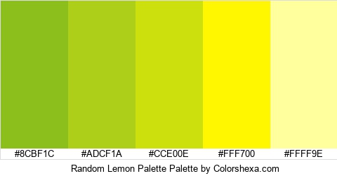 Random Lemon Palette Colors Logo