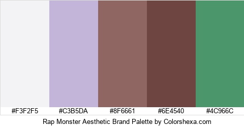 Rap Monster Aesthetic Brand Colors Logo
