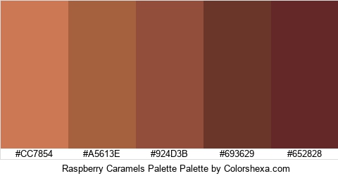 Raspberry Caramels Palette Colors Logo